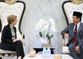 Valeria Martano dan Menag Nasaruddin Bahas Kolaborasi Perdamaian Lintas Iman