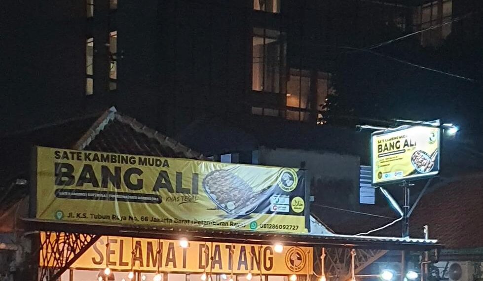 Wisata Kuliner Jakarta: Sate Kambing Bang Ali Petamburan Jadi Favorit Pecinta Daging