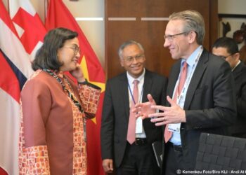 Sri Mulyani Bahas Tarif Perdagangan dan Aksesi OECD dengan Menteri Keuangan Jerman di Washington
