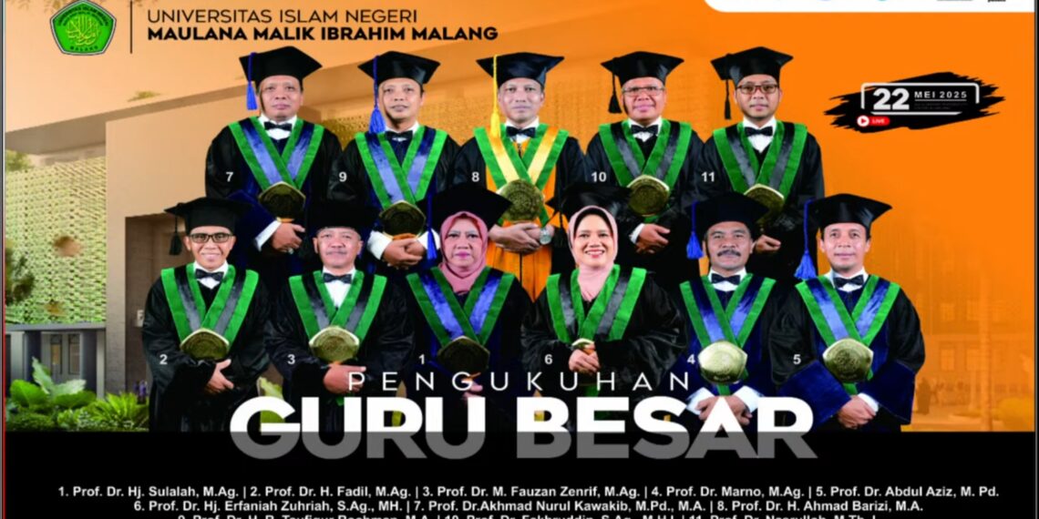 “Momen Bersejarah: UIN Malang Cetak Rekor Kukuhkan Guru Besar Terbanyak dalam Sehari”