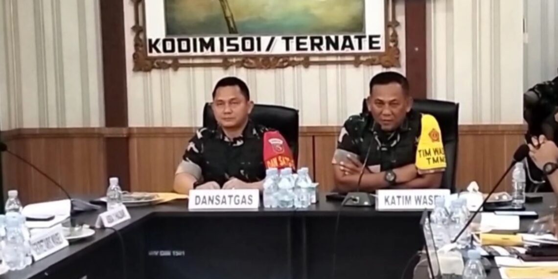 Dandim 1501/Ternate Paparkan Progres TMMD Kepada Tim Wasev