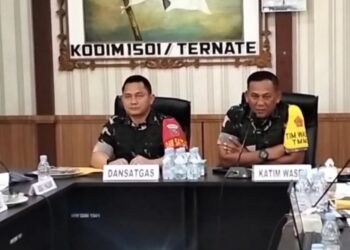 Dandim 1501/Ternate Paparkan Progres TMMD Kepada Tim Wasev