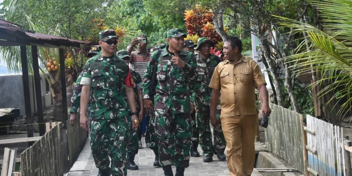 Dansatgas TMMD Kodim 1501/Ternate Tinjau Lokasi dan Progres Pengerjaan TMMD