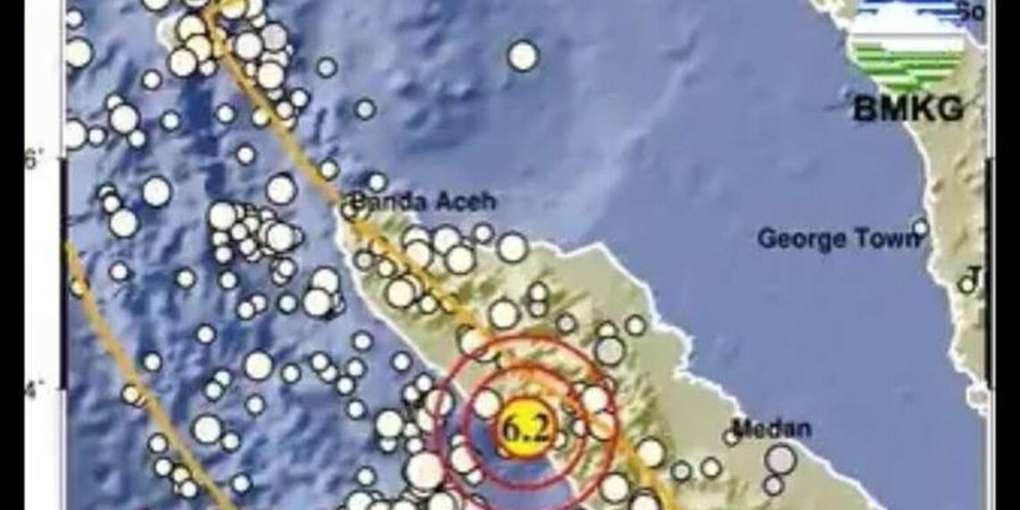 Gempa Magnitudo 6,2 Guncang Aceh, Terasa Hingga Medan