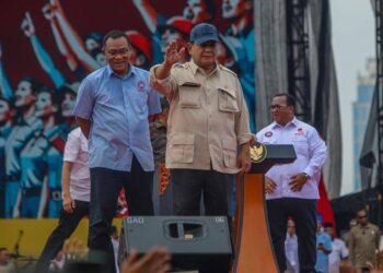 Presiden Prabowo Hadiri May Day di Monas, Berkomitmen Perjuangkan Hak Pekerja