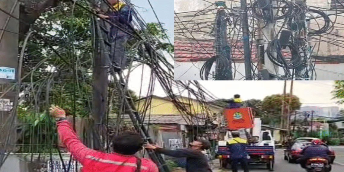 Pemko Bekasi Tanam Kabel Optik Perusak Wajah Kota