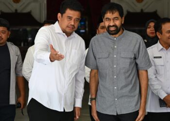 Bobby Nasution & Muzakir Manaf Bertemu, Bahas Wilayah Administratif Empat Pulau