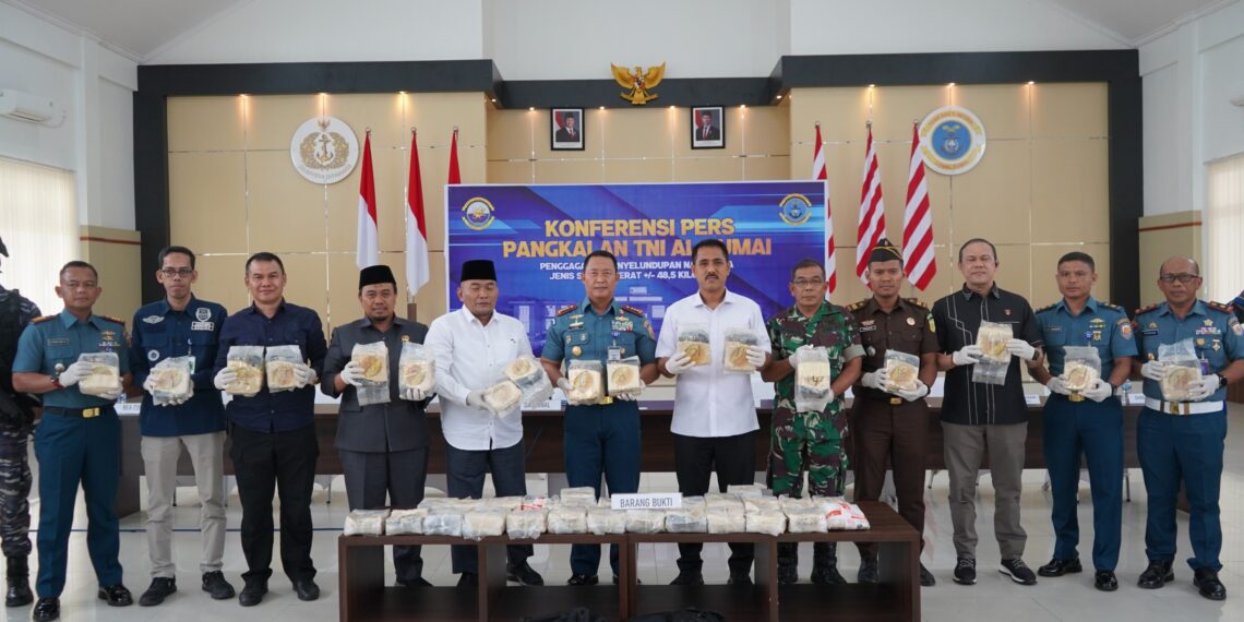 TNI Gagalkan Lagi Penyelundupan 48,54 Kg Sabu di Perairan Dumai, Selamatkan Ratusan Ribu Jiwa dari Bahaya Narkoba