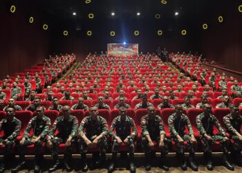 Satgas Yonif 641/Beruang Menyerbu Mall Jayapura