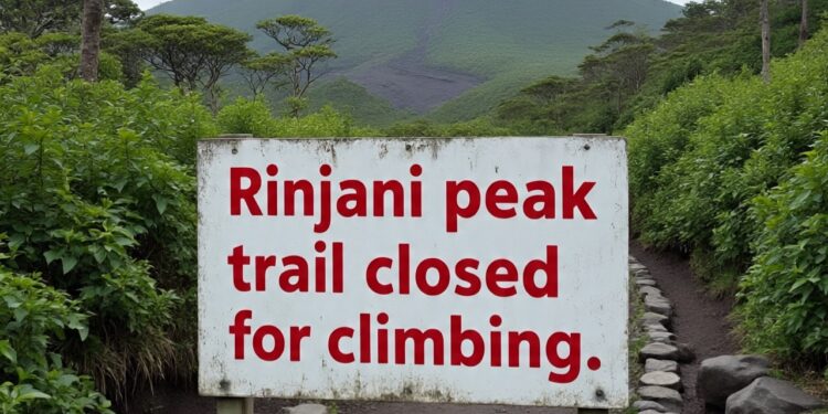 Jalur Puncak Guncang Rinjani Ditutup Sementara Usai Kecelakaan yang Dialami Pendaki Asal Brasil