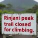Jalur Puncak Guncang Rinjani Ditutup Sementara Usai Kecelakaan yang Dialami Pendaki Asal Brasil