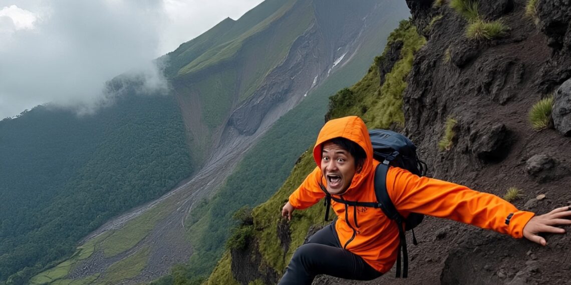 Turis Malaysia Terpeleset di Rinjani, Dialih Evakuasi