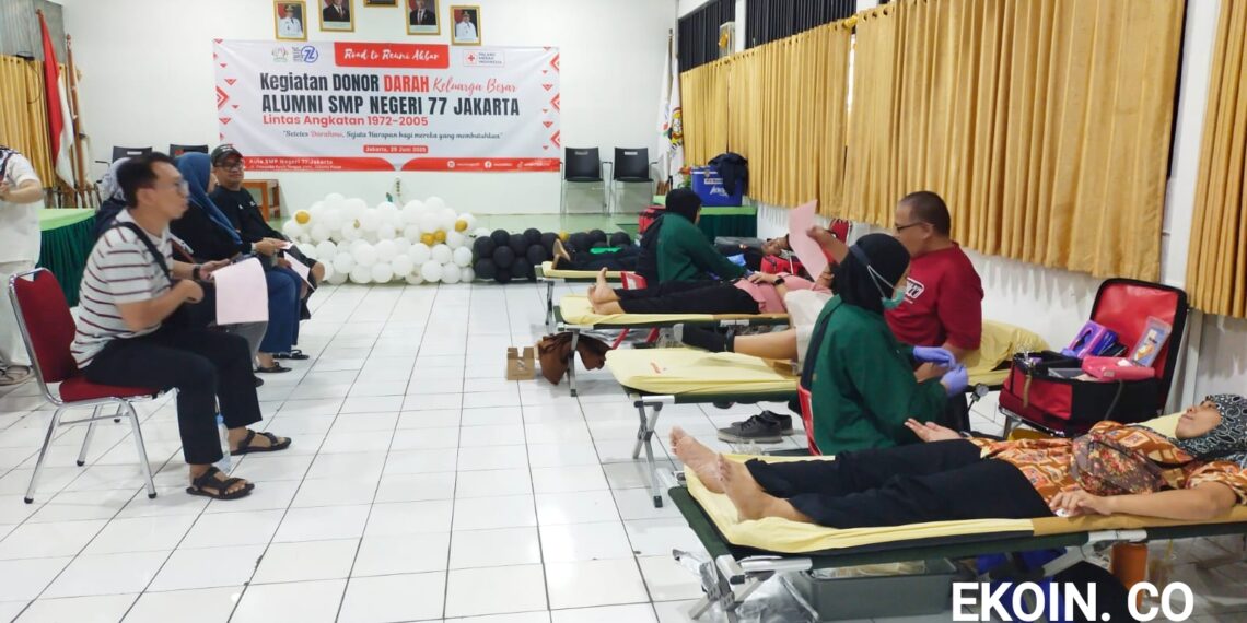 Alumni SMP 77 Gelar Aksi Sosial Humanis