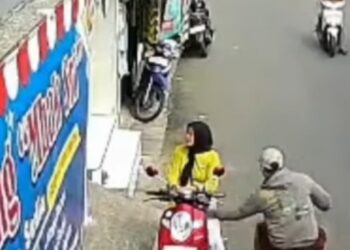 Pelaku Jambret Gasak Tas Korban di Cakung