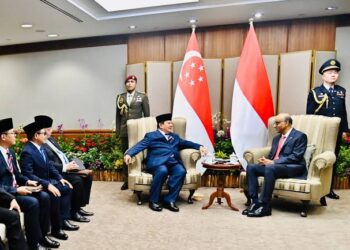 Prabowo Lakukan Courtesy Call ke Presiden Tharman