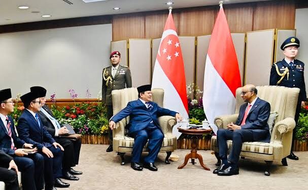 Prabowo Lakukan Courtesy Call ke Presiden Tharman