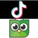 Logo TikTok di atas dan logo Tokopedia di bawah terkait akuisisi saham tahun 2025