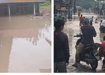 Jalan Pisangan Lumpuh Total Akibat Banjir