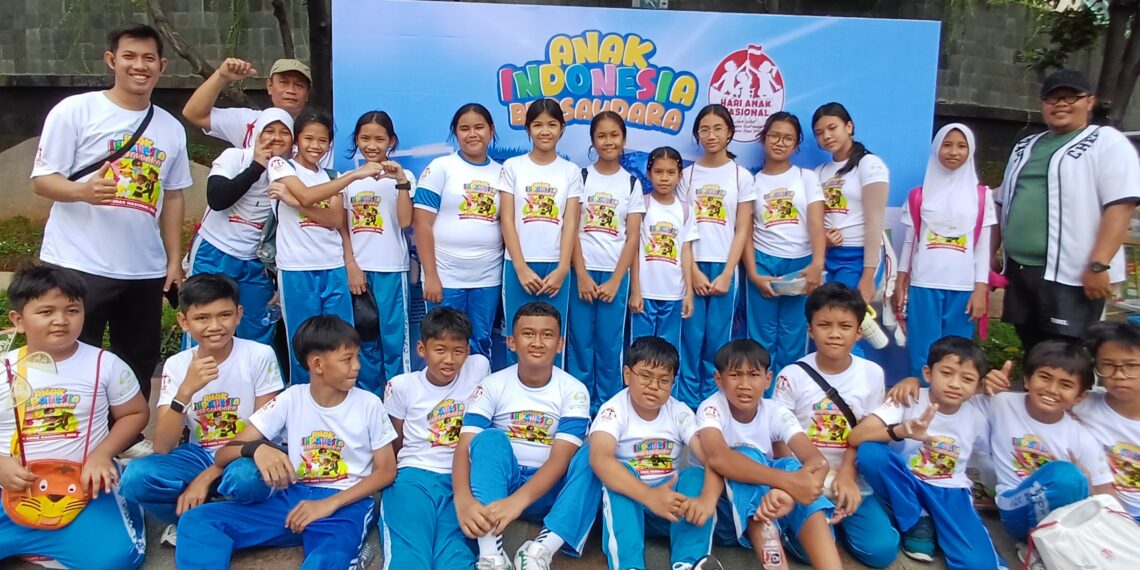 Peringati Hari Anak Nasional 2025, 1.090 Anak Padati Bundaran HI-Menteri Pppa Dan Istri Wakil Presiden Hadir