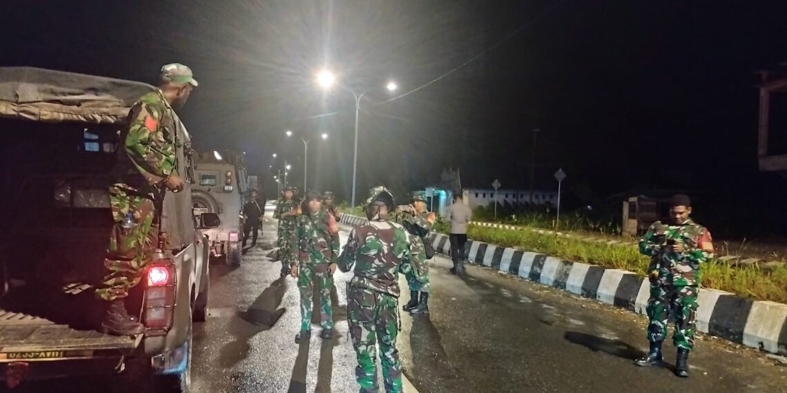 Jelang 1 Juli, Kodim 1710/Mimika Dengan Polres Mimika Gelar Patroli Bersama