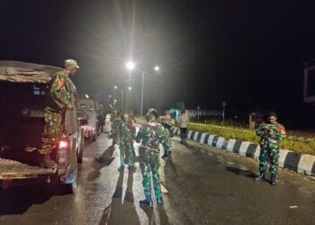 Jelang 1 Juli, Kodim 1710/Mimika Dengan Polres Mimika Gelar Patroli Bersama