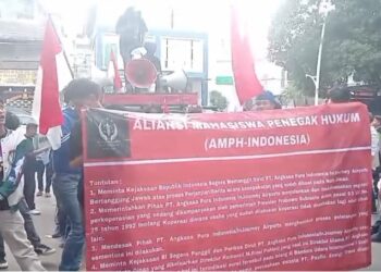 Aliansi Mahasiswa Desak Kejaksaan Panggil Dirut PT Angkasa Pura Soal Dugaan Pelanggaran Lelang