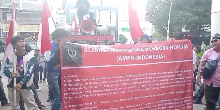 Aliansi Mahasiswa Desak Kejaksaan Panggil Dirut PT Angkasa Pura Soal Dugaan Pelanggaran Lelang