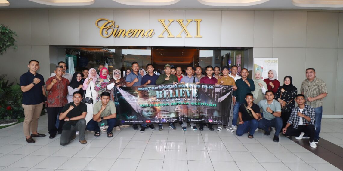 Kuatkan Moril dan Silaturahmi, Seskoad Gelar Nobar Film “Believe” di Bandung
