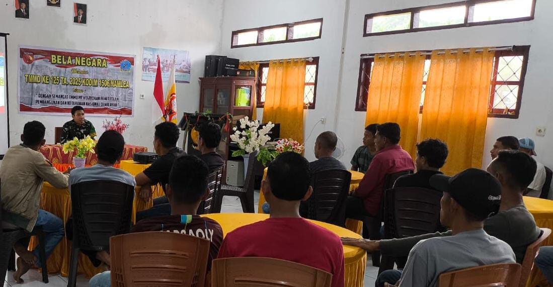 Sosialisasi Bela Negara Oleh Satgas TMMD Ke-125 Kodim 1506/Namlea