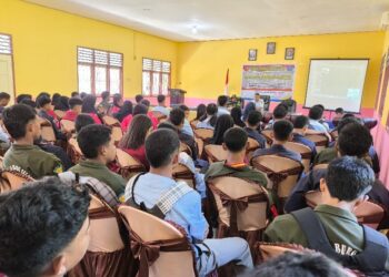 Cegah Tangkal Radikalisme, Satgas TMMD Kodim 1506/Namlea Sosialisasi di SMK N 3 Buru Selatan