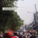 Padat! Jalan Sumur Batu Macet Parah di Hari Pertama Masuk Sekolah