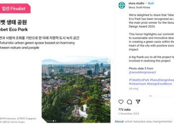 Menyelami Desain Tebet Eco Park, 6 Penghargaan Global Bergengsi