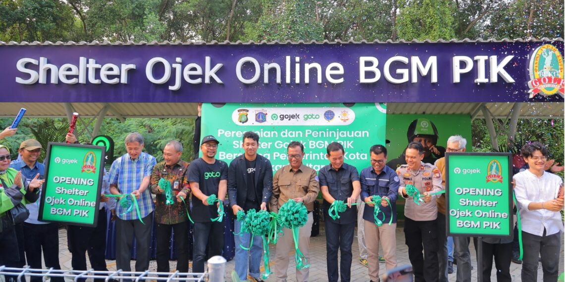 Gojek dan BGM PIK Resmikan Shelter Ojol Modern
