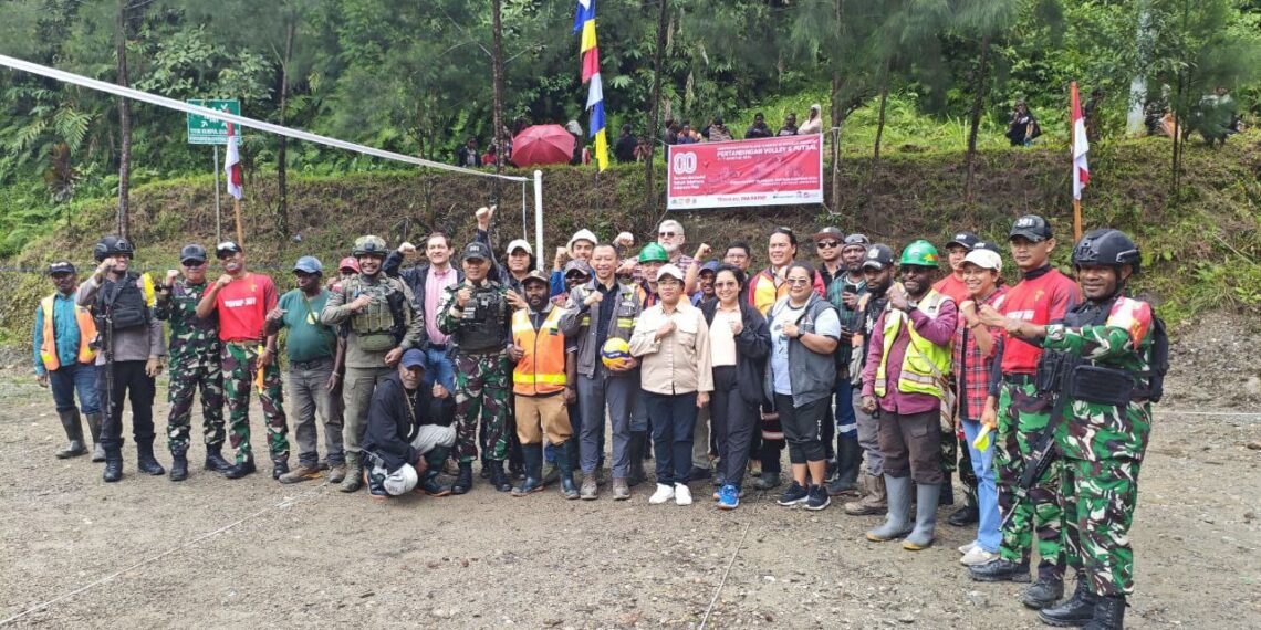 Sambut Kemerdekaan Republik Indonesia Ke-80, Koramil 1710-04/Tembagapura Bersama Jajaran Gelar Lomba Voli Untuk Masyarakat