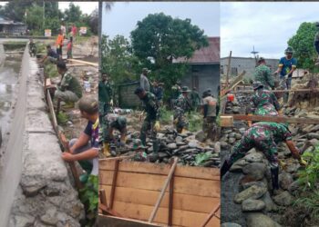 Reol/Drainase Raksasa Menjadi Tantangan Satgas TMMD 125 Kodim 1506/Namlea di Kab. Buru Selatan