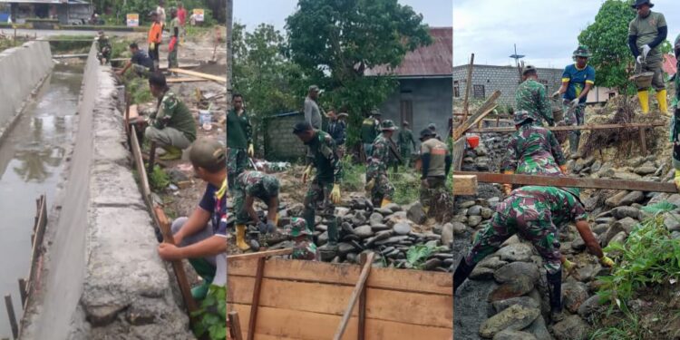 Reol/Drainase Raksasa Menjadi Tantangan Satgas TMMD 125 Kodim 1506/Namlea di Kab. Buru Selatan