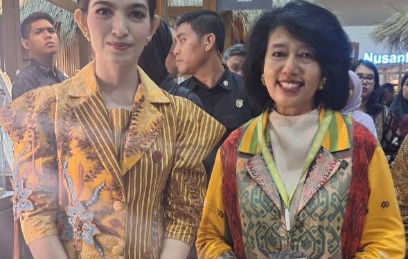 Istri Wapres Selvi Ananda Kunjungi Booth UMKM Mutiara Riana Meilia dari Lombok