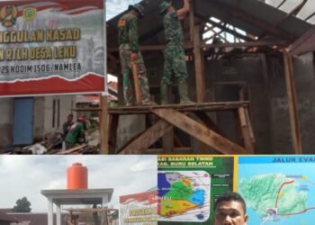 Pasiter Kodim 1506/Namlea : TMMD Ke-125 Membangun Infrastruktur dan Kesejahteraan Masyarakat Kabupaten Buru Selatan