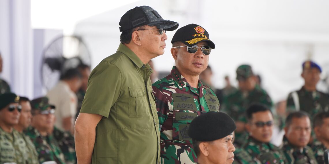 Panglima TNI dan Menhan RI Tinjau Geladi Bersih Upacara Gelar Pasukan Operasional dan Kehormatan Militer