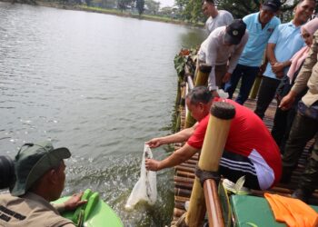 Wali Kota Bekasi Resmikan Dermaga Danau Duta Harapan