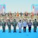 Panglima TNI Dampingi Presiden RI Prabowo Subianto Pada Upacara Gelar Pasukan Operasional dan Kehormatan Militer