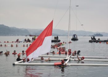 Kodam XXI/Radin Inten Dan Pemprov Lampung Gelar Renang Merdeka 2025