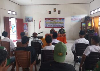 Satgas TMMD Kodim 1506/Namlea Melaksanakan Kegiatan Sosialisasi Tentang Keamanan dan Ketertiban Masyarakat (Kamtibmas) di Desa Hote