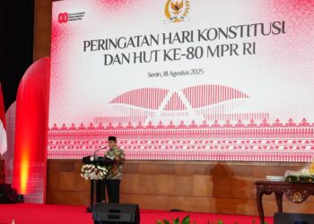 Irjen TNI Hadiri Peringatan Hari Konstitusi dan HUT Ke-80 MPR RI