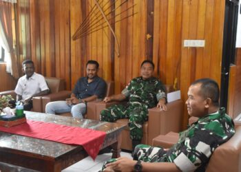 Dandim 1710/Mimika Terima Kunjungan Silaturahmi Kepala Koordinator SPPI Wilayah Papua Tengah Program MBG