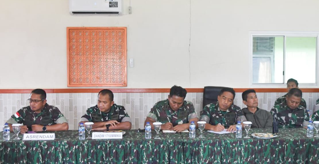 Kodim 1710/Mimika Terima Kunjungan Tim Dalproggar TNI AD Tahap II Tahun 2025