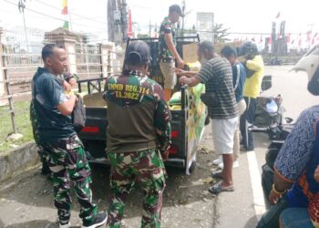 Koramil 1710-04/Tembagapura Gelar Gerakan Pangan Murah Untuk Jaga Stabilitas Pasokan dan Harga Pangan