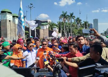 Demonstrasi Buruh di DPR, Said Iqbal Serukan Aksi Damai