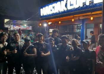 Klub Motor Antik Ramaikan Grand Opening Macjak Coffee
