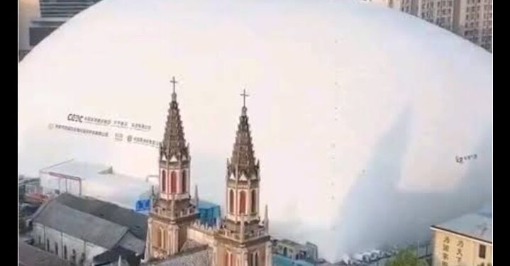 Inovasi China: Bangun Kota dengan Balon Raksasa Konstruksi Urban Bersih: Teknologi Kubah Inflasi